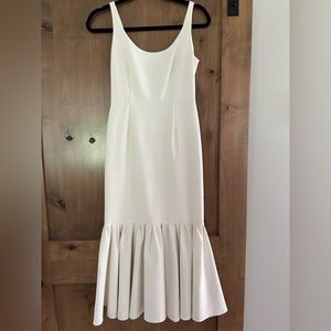 Jill by Jill Stuart off white midi bodycon dress.  Size 2.